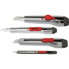 4PC SNAP-OFF BLADE BOX KNIFE SET